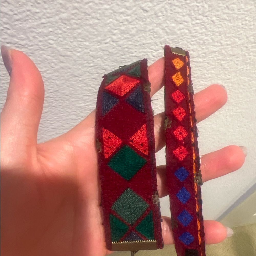 Colorful Geometric Pattern Bracelet Set - Picture 2 of 2